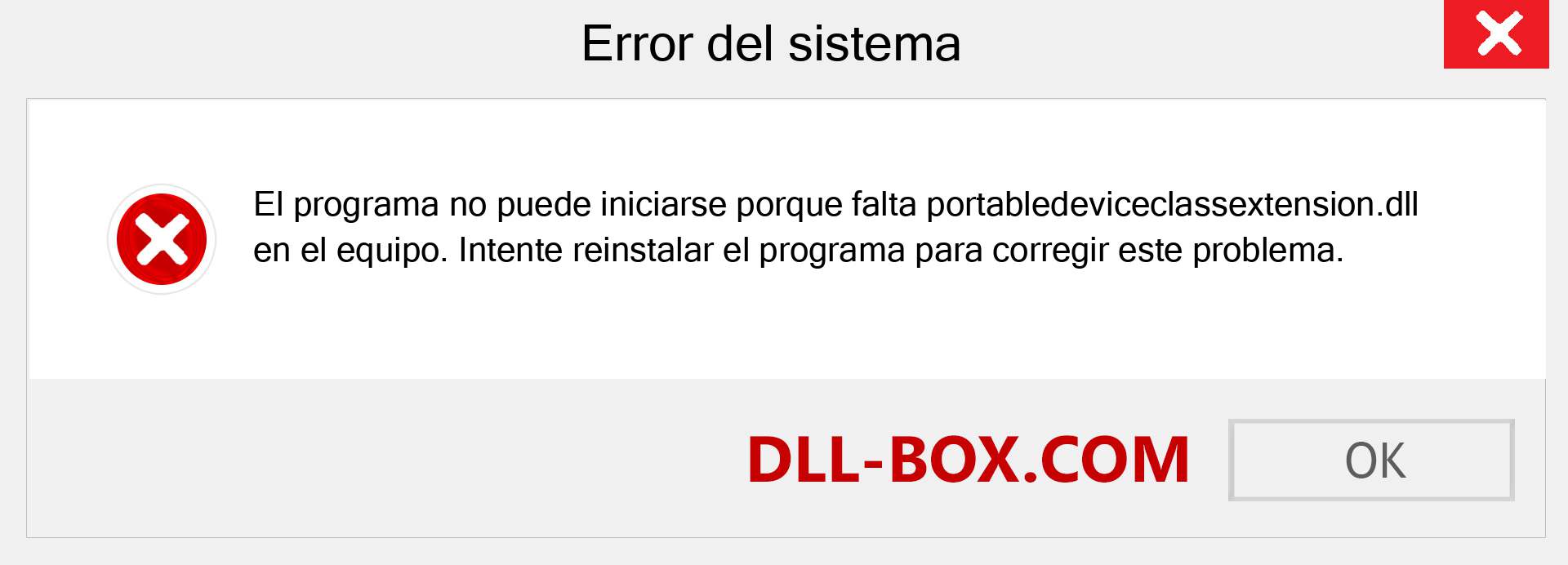 ¿Falta el archivo portabledeviceclassextension.dll ?. Descargar para Windows 7, 8, 10 - Corregir portabledeviceclassextension dll Missing Error en Windows, fotos, imágenes